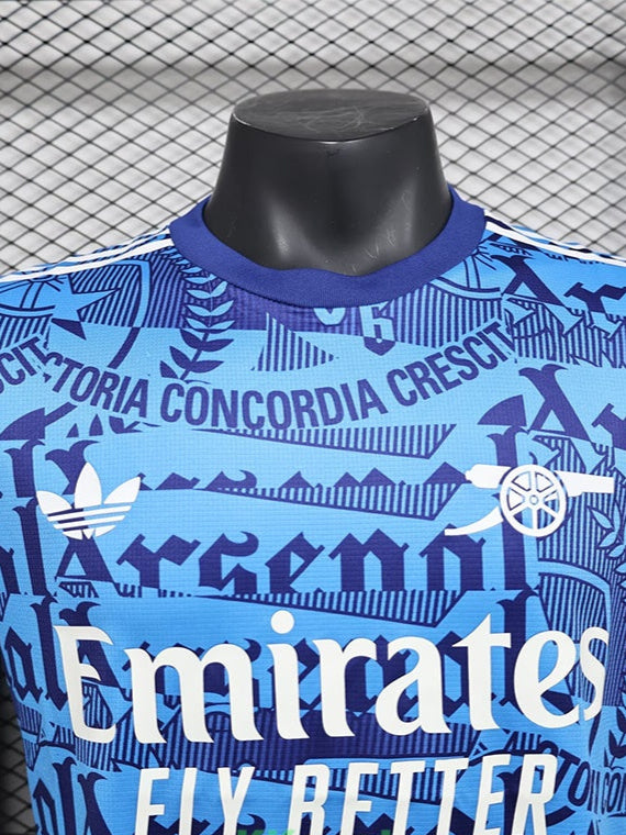 Maillot de football bleu édition spéciale ARS 25-26, version joueur