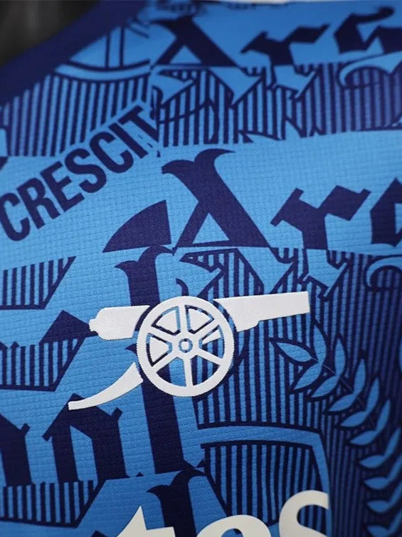 Maillot de football bleu édition spéciale ARS 25-26, version joueur