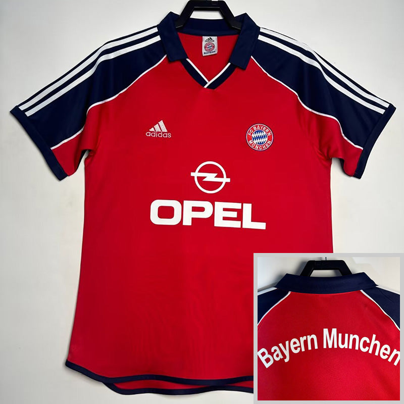 Maillot de football rétro domicile du Bayern Munich 2000-2001