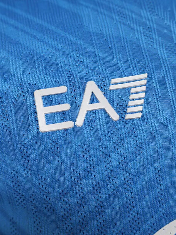 Maillots d'entraînement bleus Napoli 24-25, version joueur