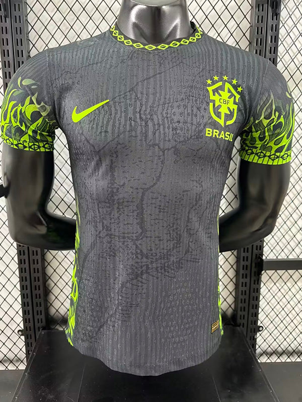 Maillot de football Brésil édition spéciale noir et vert 25-26