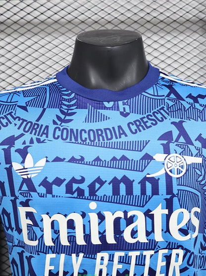 Maillot de football bleu édition spéciale ARS 25-26, version joueur