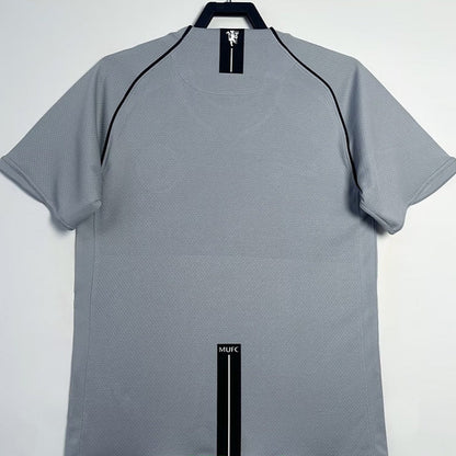 Maillot de gardien de but rétro gris de Manchester United 2007-2008