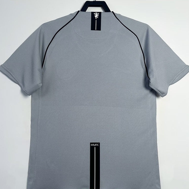 Maillot de gardien de but rétro gris de Manchester United 2007-2008