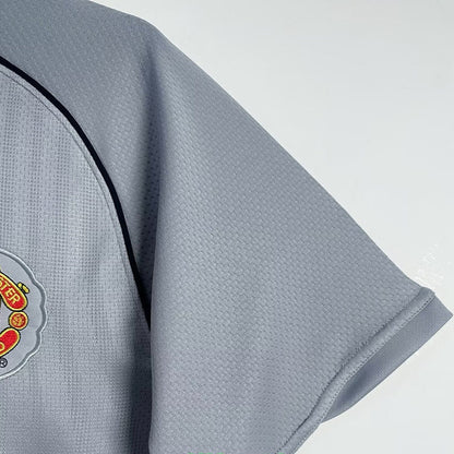 Maillot de gardien de but rétro gris de Manchester United 2007-2008