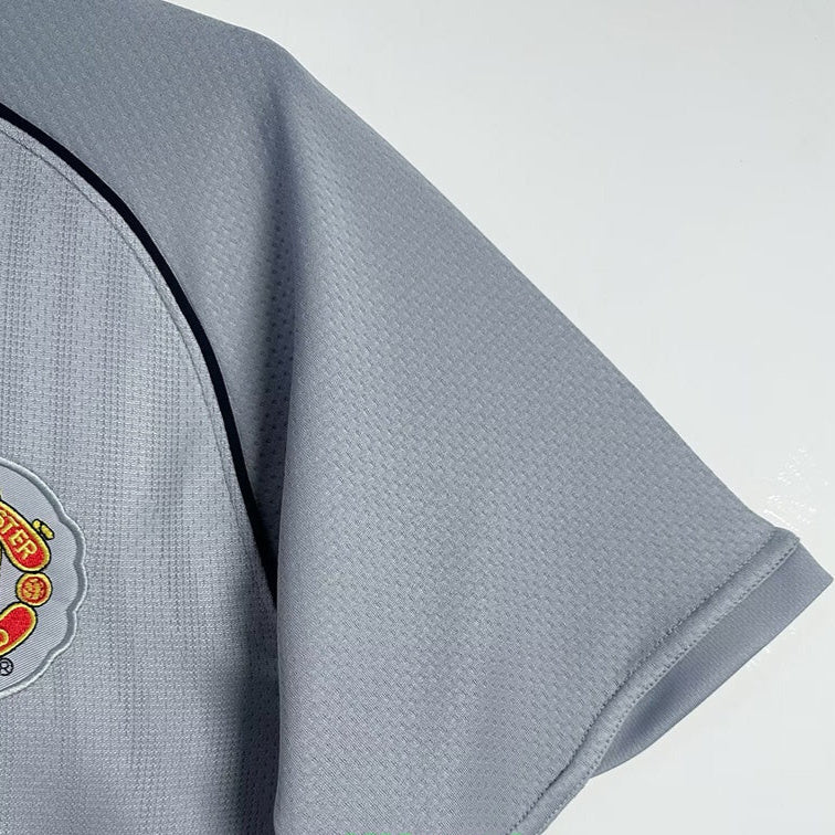Maillot de gardien de but rétro gris de Manchester United 2007-2008