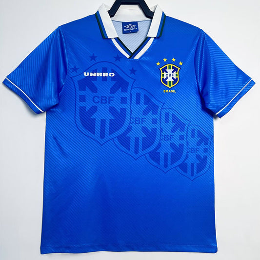 Maillot de football rétro Away du Brésil 1996