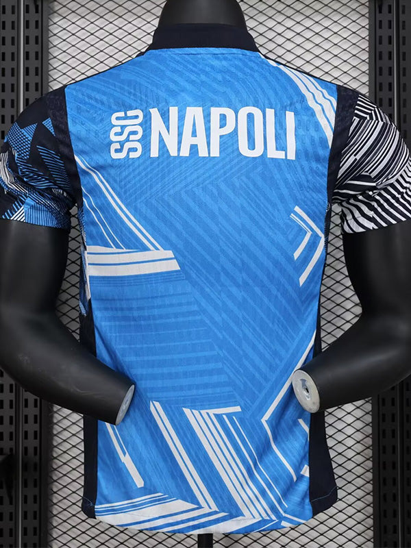 Maillots d'entraînement bleus Napoli 24-25, version joueur