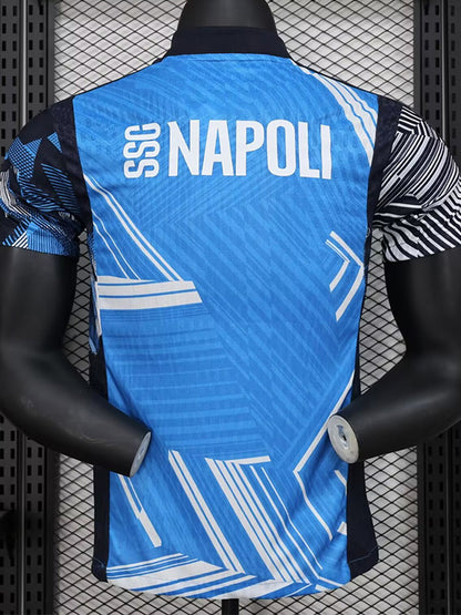 Maillots d'entraînement bleus Napoli 24-25, version joueur