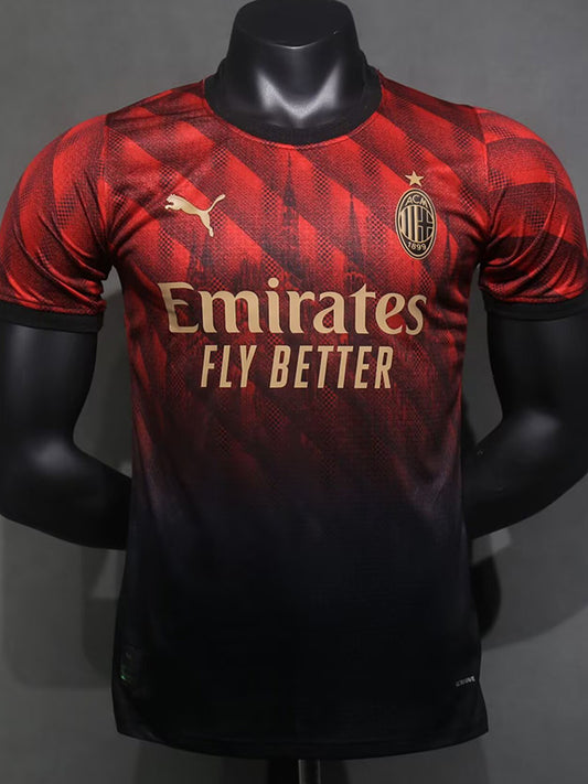 Maillot de football ACM rouge édition spéciale 24-25, version joueur