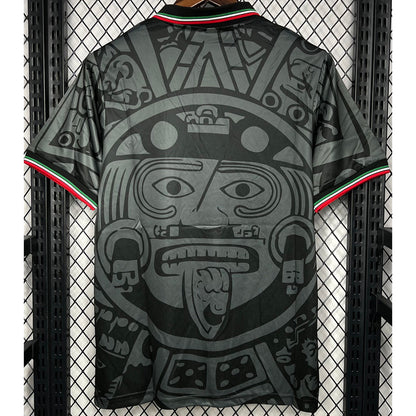 Maillot de football rétro noir du Mexique 1998