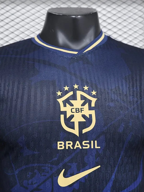 Maillot de football Brésil bleu noir édition spéciale 24-25