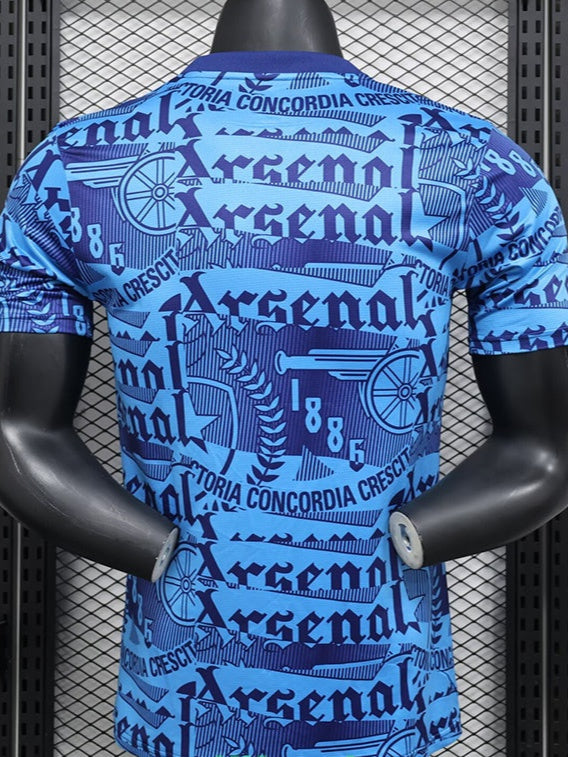 Maillot de football bleu édition spéciale ARS 25-26, version joueur