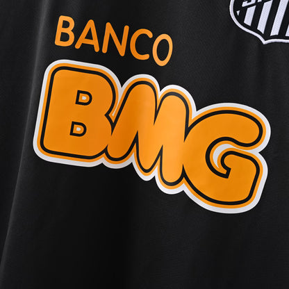 Maillot de football rétro noir Santos FC 2012-2013